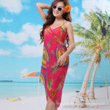 2017 stilvolle Urlaub Kleid Bali Sarong Chiffon Schal Blumen Strand Pareo